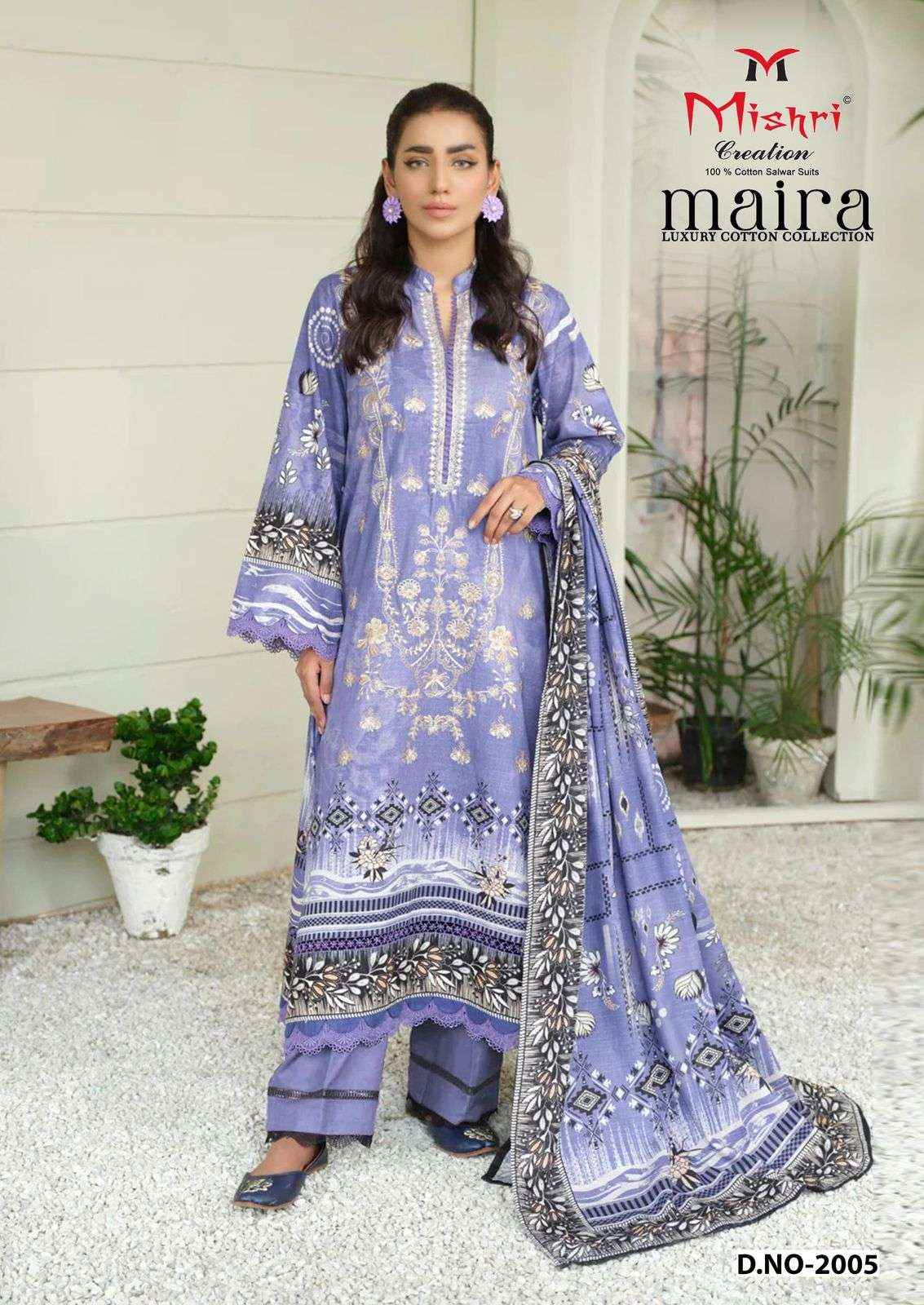 MISHRI MAIRA VOL 2 COTTON KARACHI PAKISTANI DRESS MATERIAL ( 6 PCS CATALOGUE )