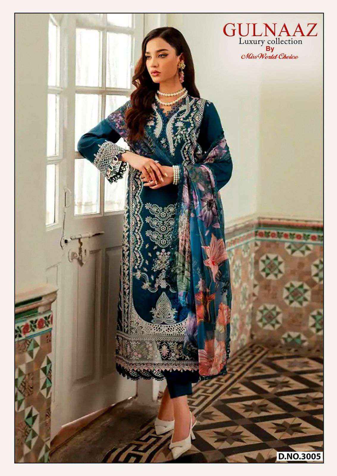 Miss World Choice Gulnaaz Vol 3 Printed Karachi Suit Summer Catalog Wholesale Price ( 6 Pcs Catalog )