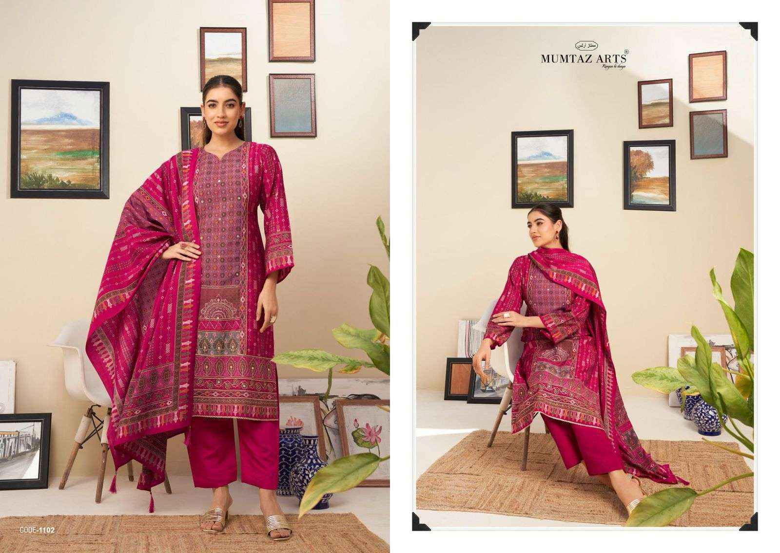 Mumtaz Arts Nayaab Vol 7 Fancy Handwork Muslin Dress Wholesale Price ( 6 Pcs Catalog )