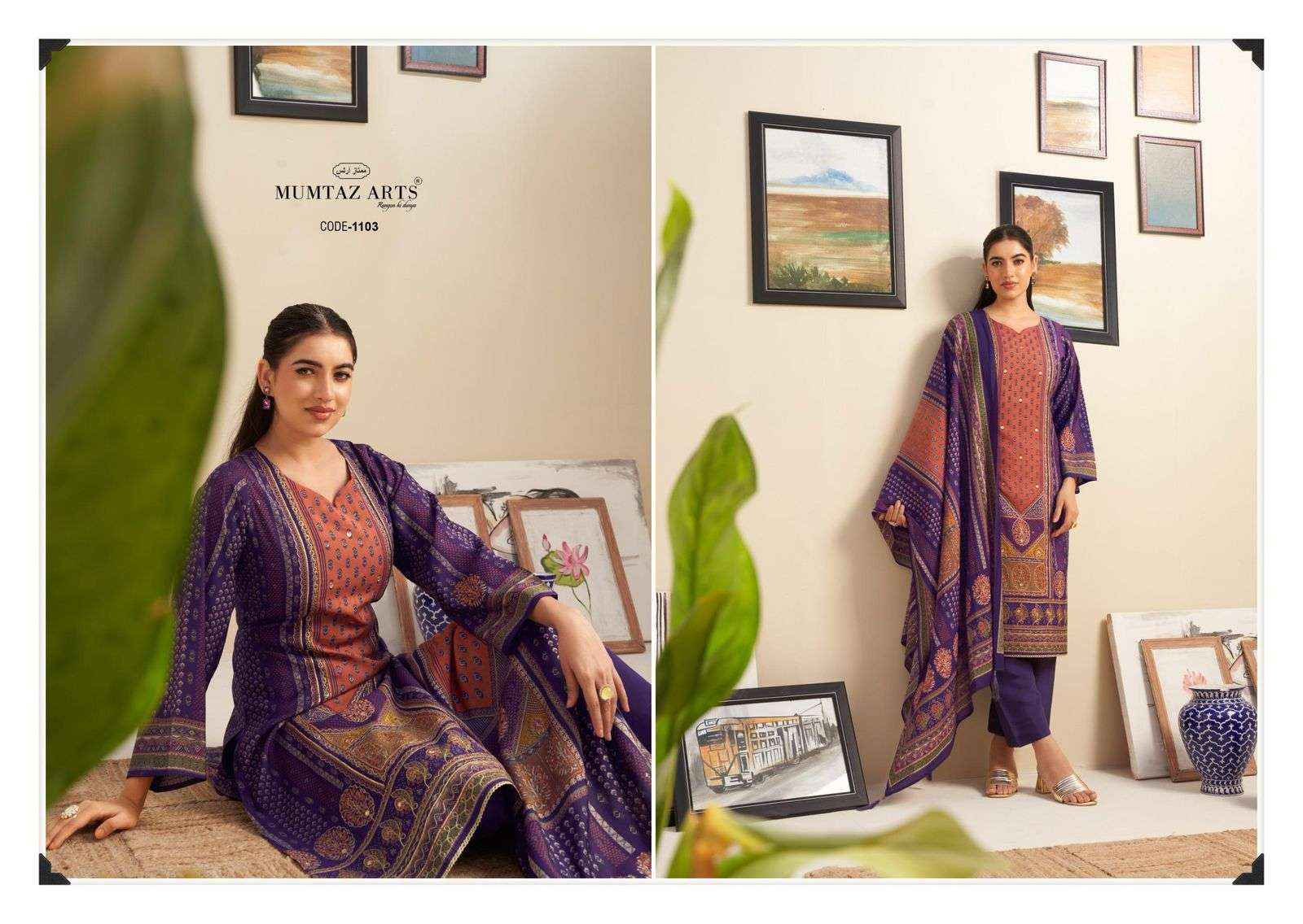 Mumtaz Arts Nayaab Vol 7 Fancy Handwork Muslin Dress Wholesale Price ( 6 Pcs Catalog )