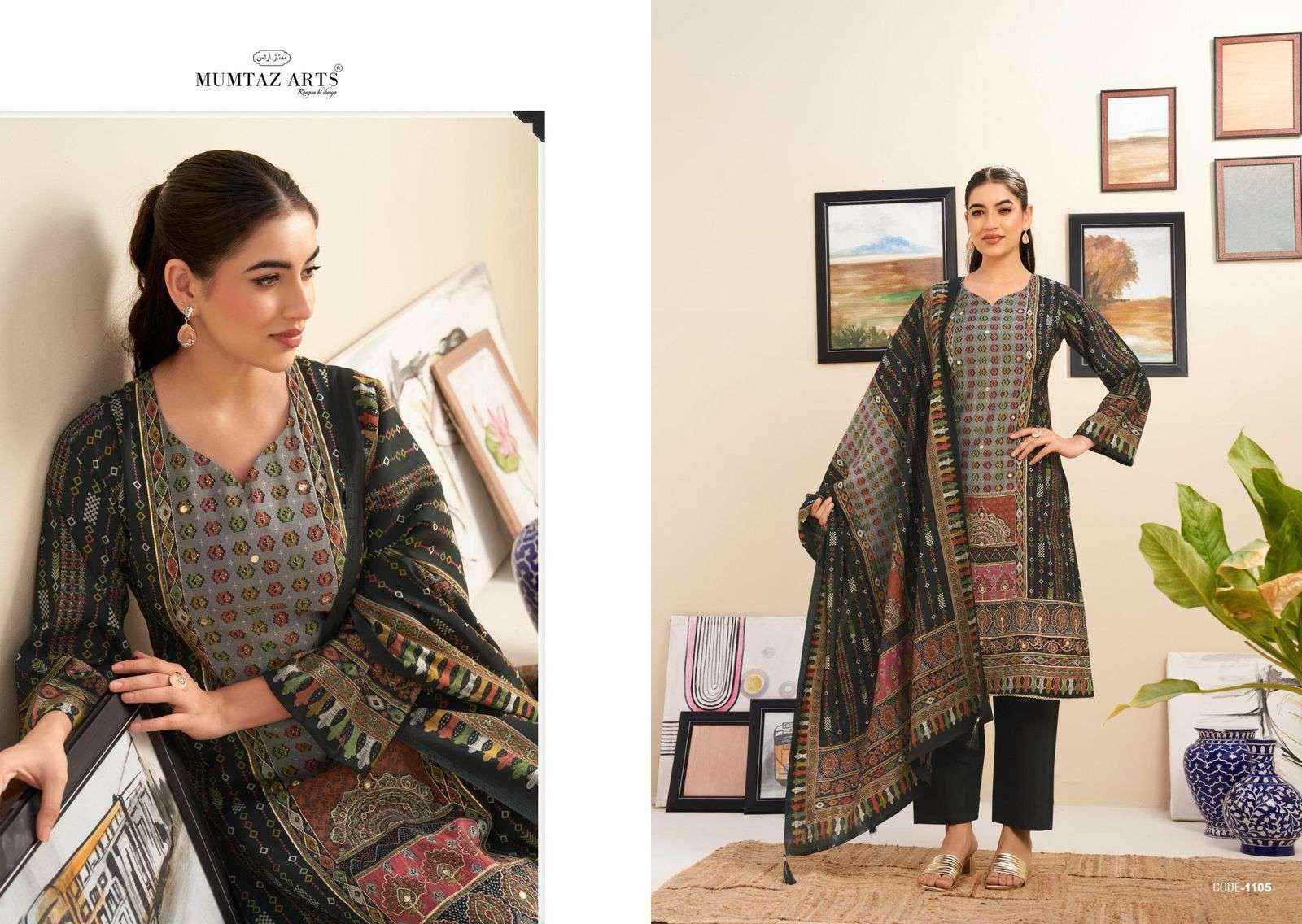 Mumtaz Arts Nayaab Vol 7 Fancy Handwork Muslin Dress Wholesale Price ( 6 Pcs Catalog )