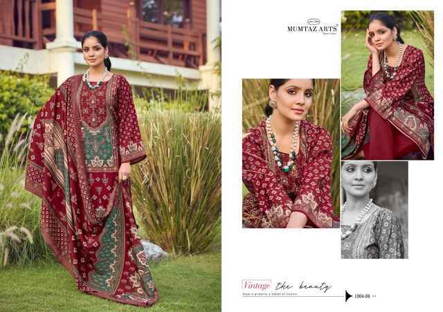 Mumtaz Arts Seher Silk Viscouse Musline Pakistani Suits ( 4 pcs Catalogue )