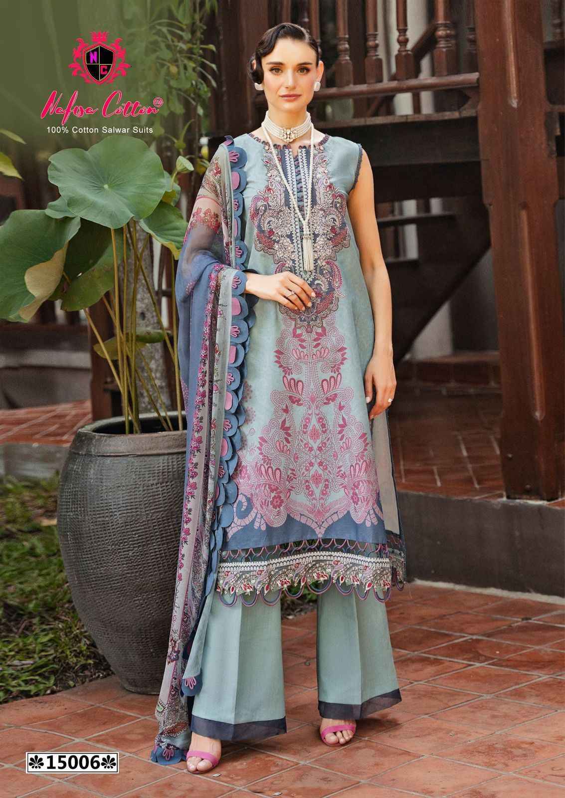 Nafisa Cotton Monsoon Vol 15 Cotton Pakistani Suits ( 6 pcs Catalogue )