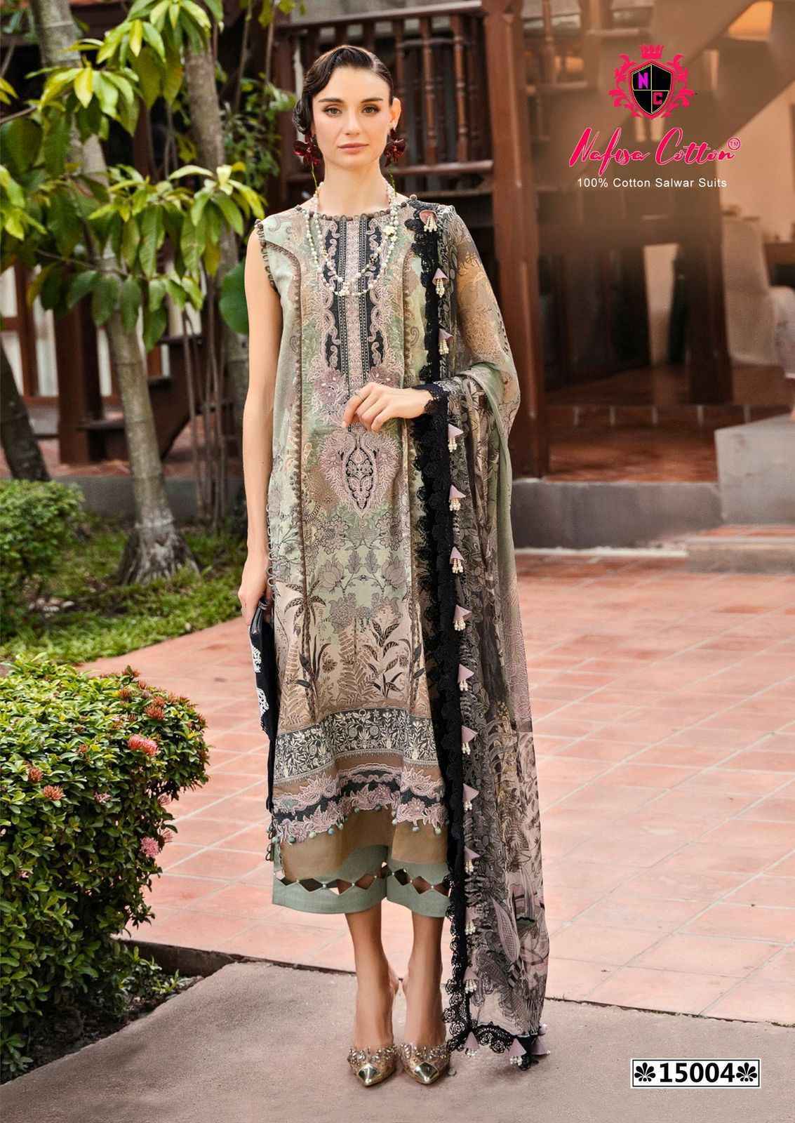 Nafisa Cotton Monsoon Vol 15 Cotton Pakistani Suits ( 6 pcs Catalogue )