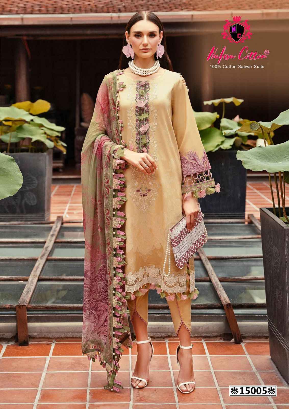 Nafisa Cotton Monsoon Vol 15 Cotton Pakistani Suits ( 6 pcs Catalogue )