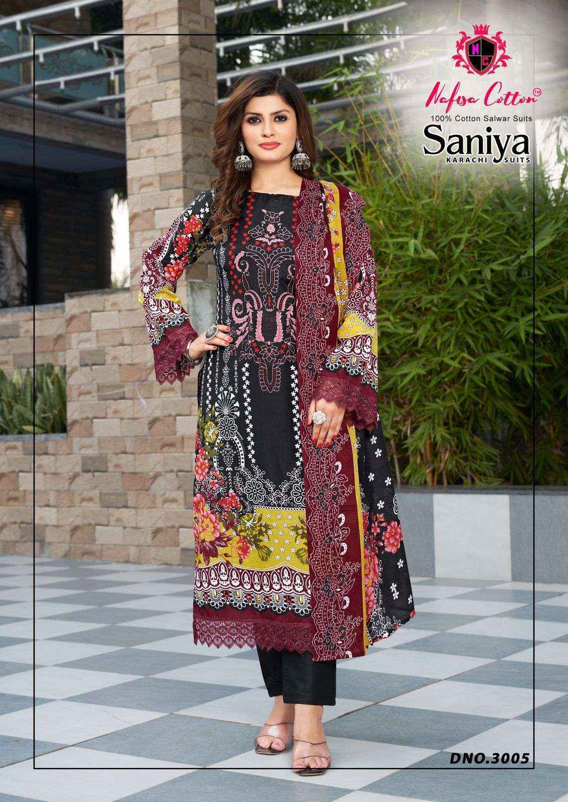 Nafisa Cotton Saniya Karachi Suits Vol 3 Wholesale Dress Material ( 6 pcs Catalogue )