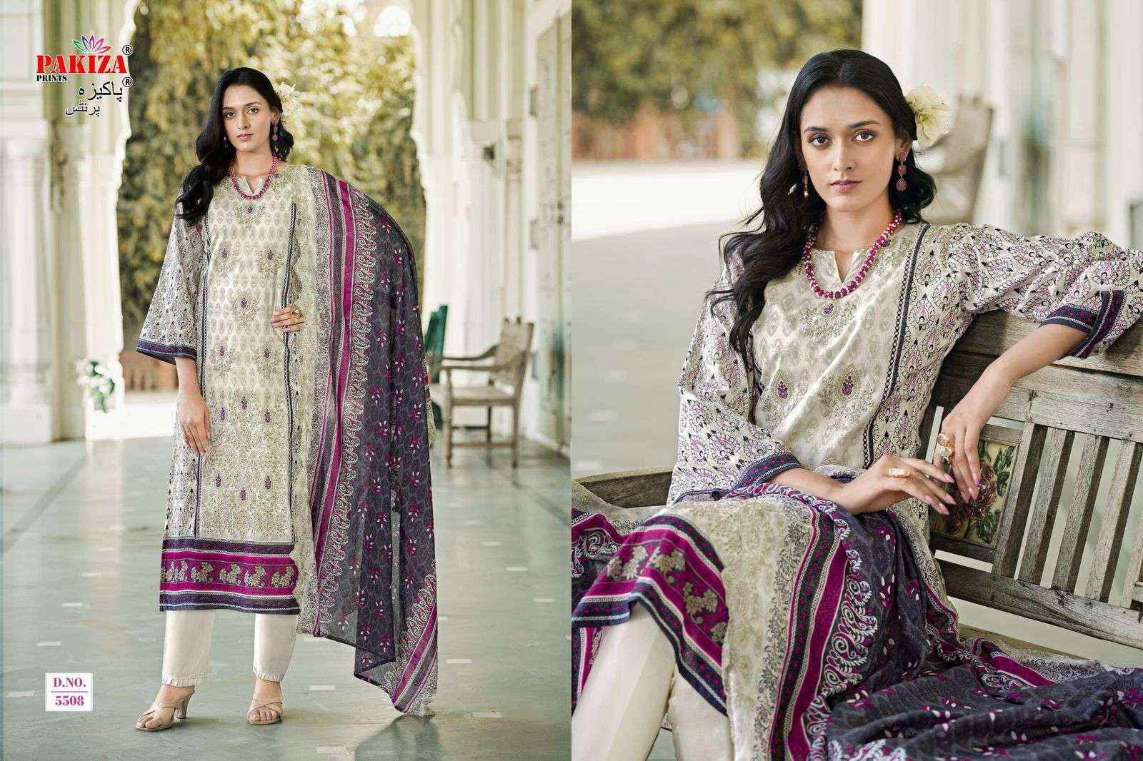 Pakiza Prints Himsa Vol 55 Heavy Chikan Work Summer Wear Collection Wholesale Rate ( 10 Pcs Catalog )