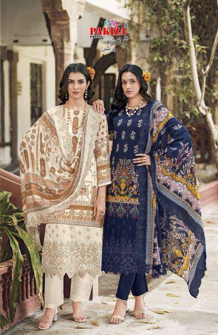 Pakiza Prints Himsa Vol 55 Heavy Chikan Work Summer Wear Collection Wholesale Rate ( 10 Pcs Catalog )