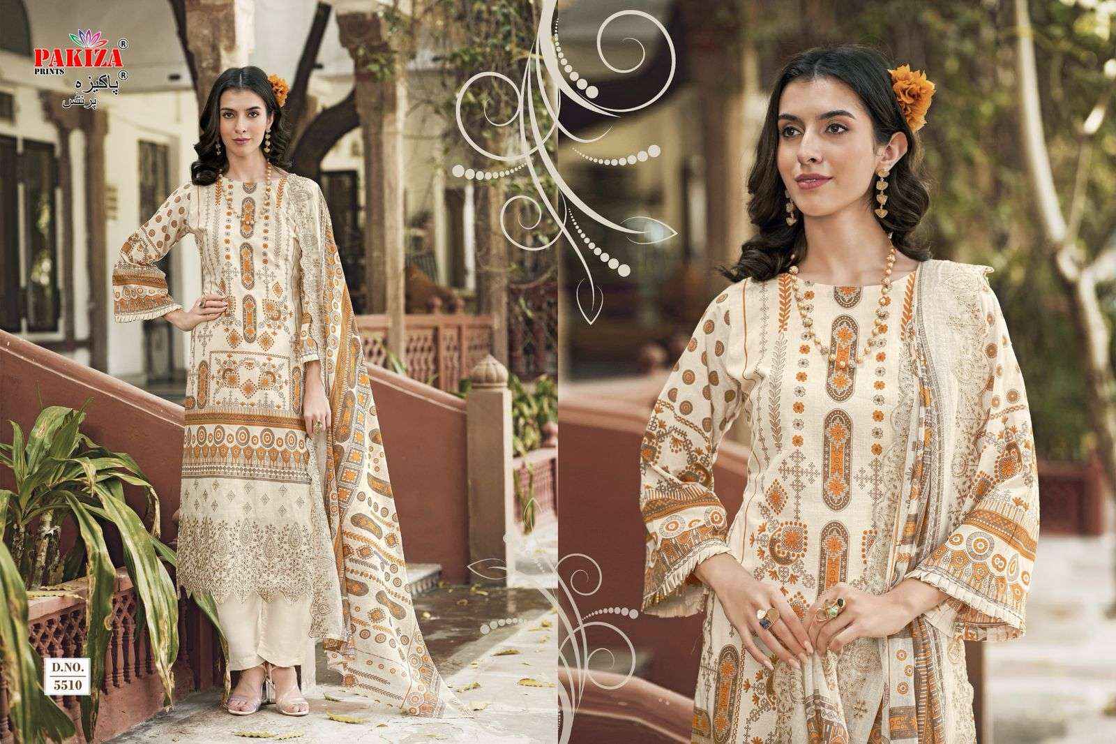 Pakiza Prints Himsa Vol 55 Heavy Chikan Work Summer Wear Collection Wholesale Rate ( 10 Pcs Catalog )
