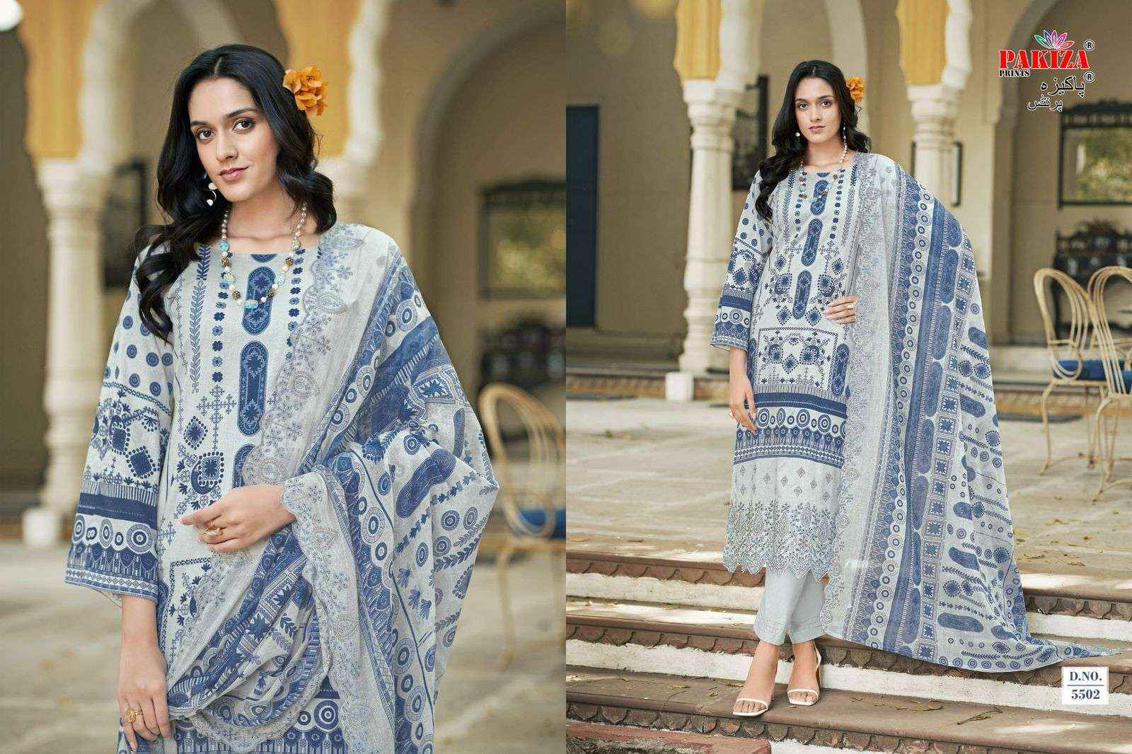 Pakiza Prints Himsa Vol 55 Heavy Chikan Work Summer Wear Collection Wholesale Rate ( 10 Pcs Catalog )
