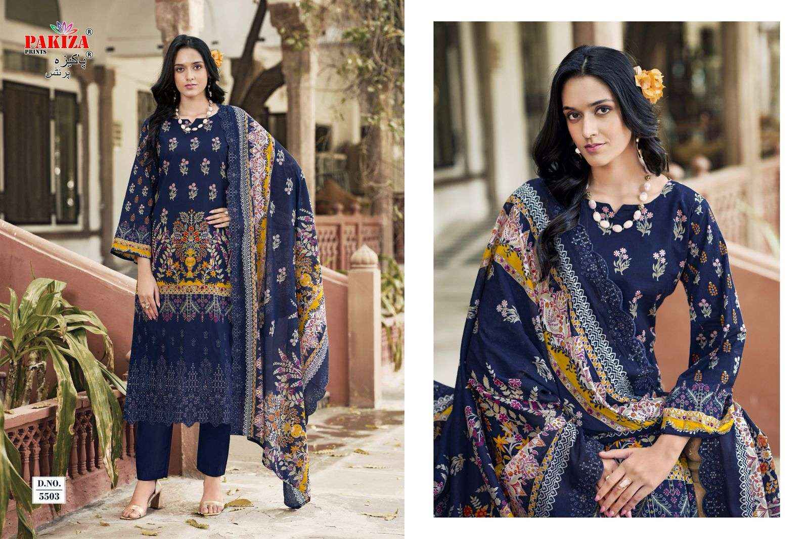 Pakiza Prints Himsa Vol 55 Heavy Chikan Work Summer Wear Collection Wholesale Rate ( 10 Pcs Catalog )