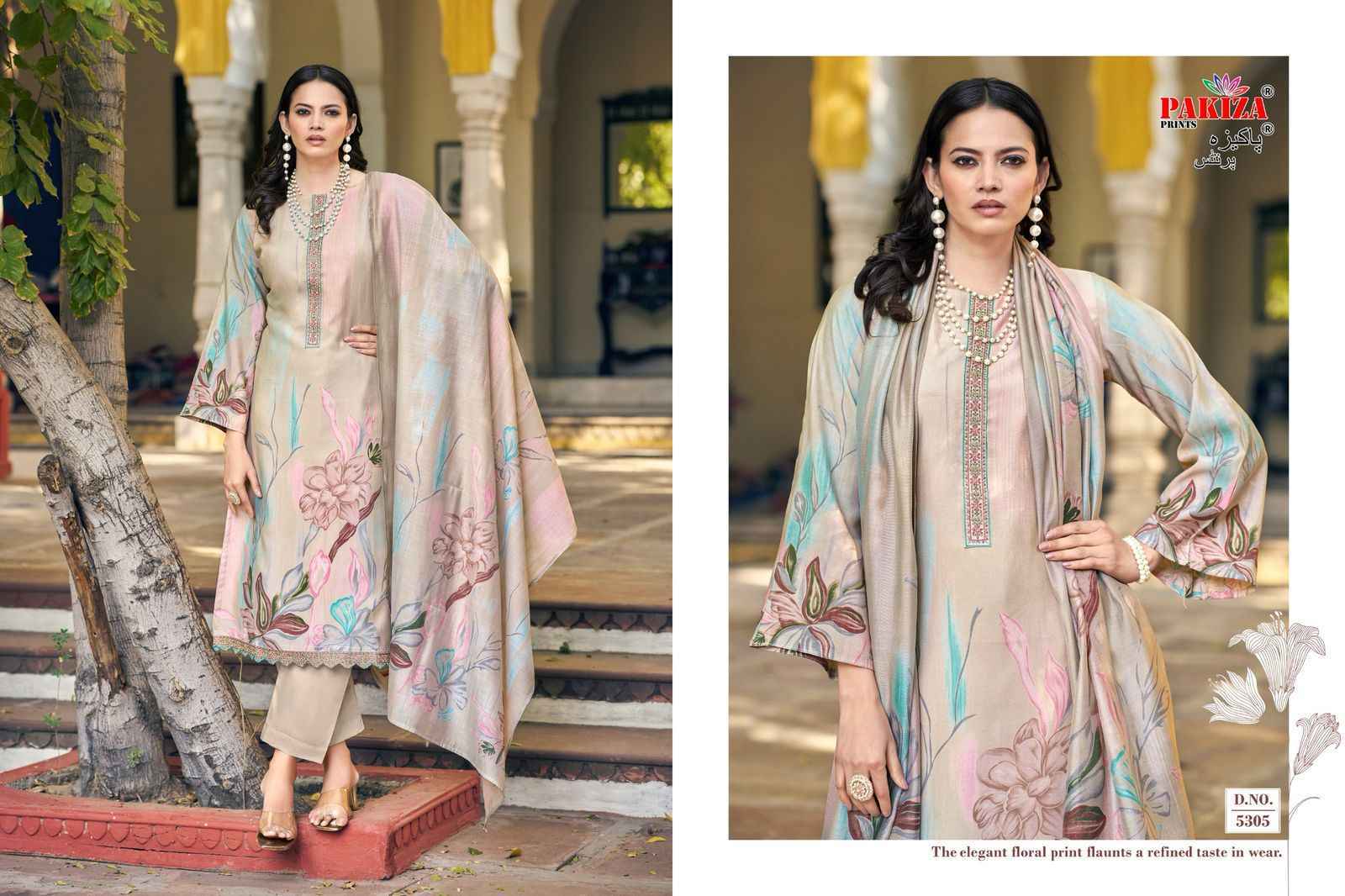 Pakiza Prints Noor Vol 53 Silk Chanderi Suits - Wholesale Factory ( 10 pcs Catalogue )