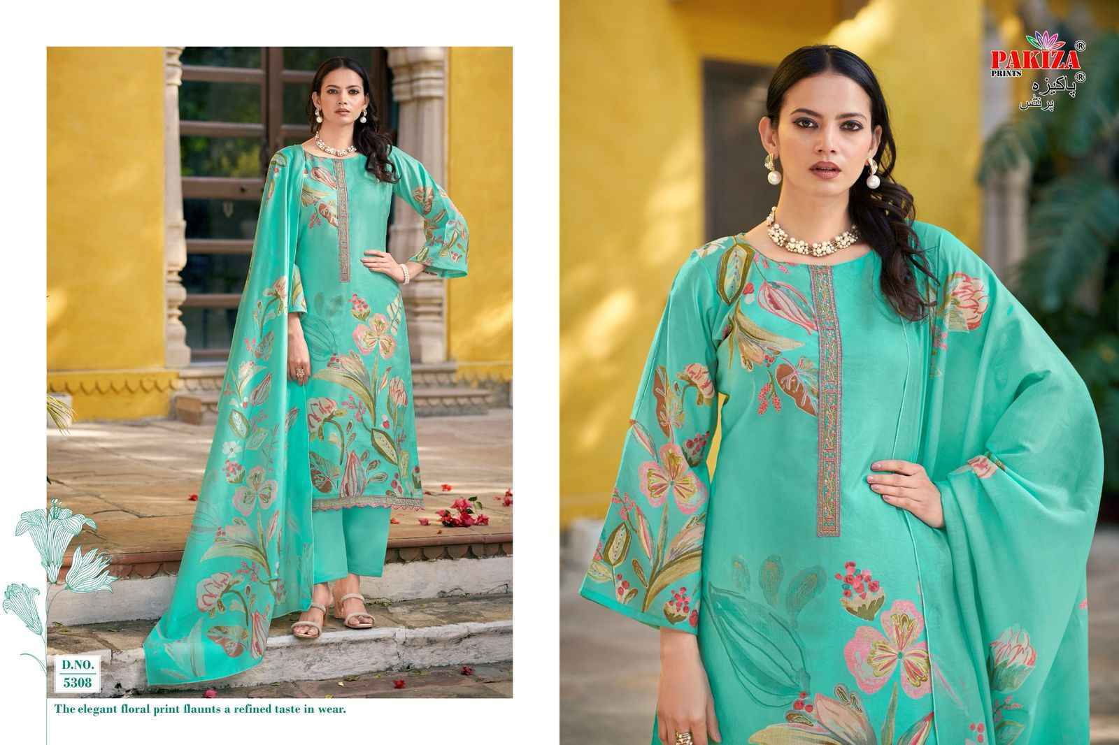 Pakiza Prints Noor Vol 53 Silk Chanderi Suits - Wholesale Factory ( 10 pcs Catalogue )