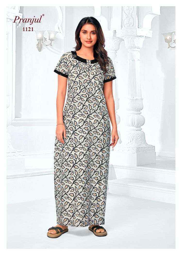 Pranjul Pragati Vol 11 Pure Cotton Nighty Wholesale Price ( 30 Pcs Catalogue )