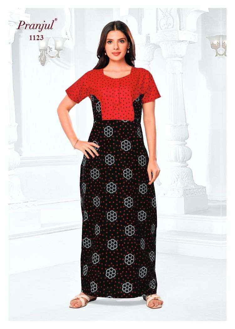 Pranjul Pragati Vol 11 Pure Cotton Nighty Wholesale Price ( 30 Pcs Catalogue )