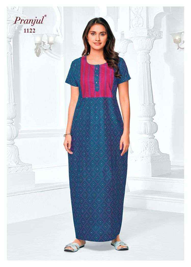 Pranjul Pragati Vol 11 Pure Cotton Nighty Wholesale Price ( 30 Pcs Catalogue )
