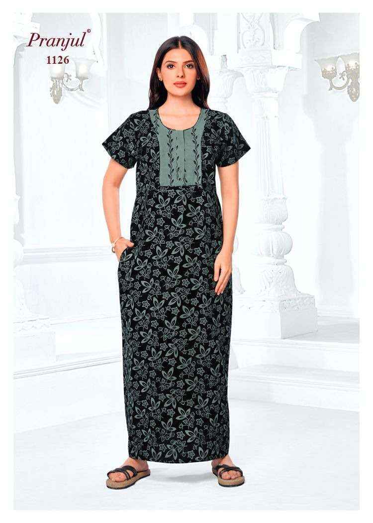 Pranjul Pragati Vol 11 Pure Cotton Nighty Wholesale Price ( 30 Pcs Catalogue )