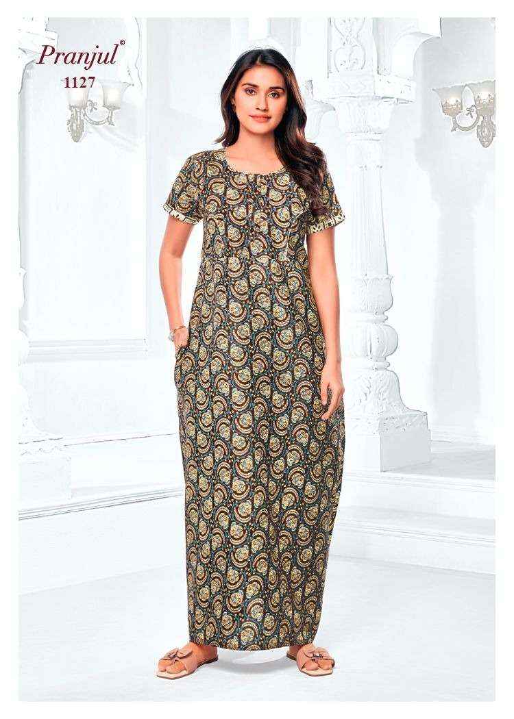 Pranjul Pragati Vol 11 Pure Cotton Nighty Wholesale Price ( 30 Pcs Catalogue )