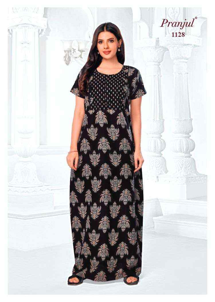 Pranjul Pragati Vol 11 Pure Cotton Nighty Wholesale Price ( 30 Pcs Catalogue )