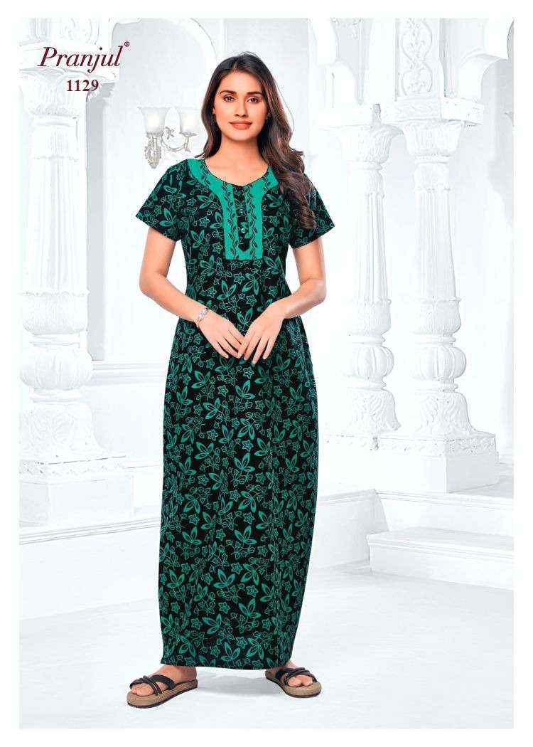 Pranjul Pragati Vol 11 Pure Cotton Nighty Wholesale Price ( 30 Pcs Catalogue )