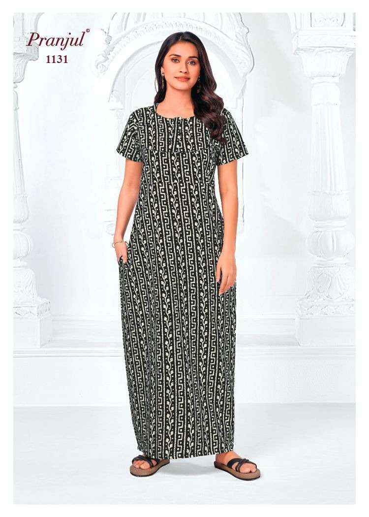 Pranjul Pragati Vol 11 Pure Cotton Nighty Wholesale Price ( 30 Pcs Catalogue )