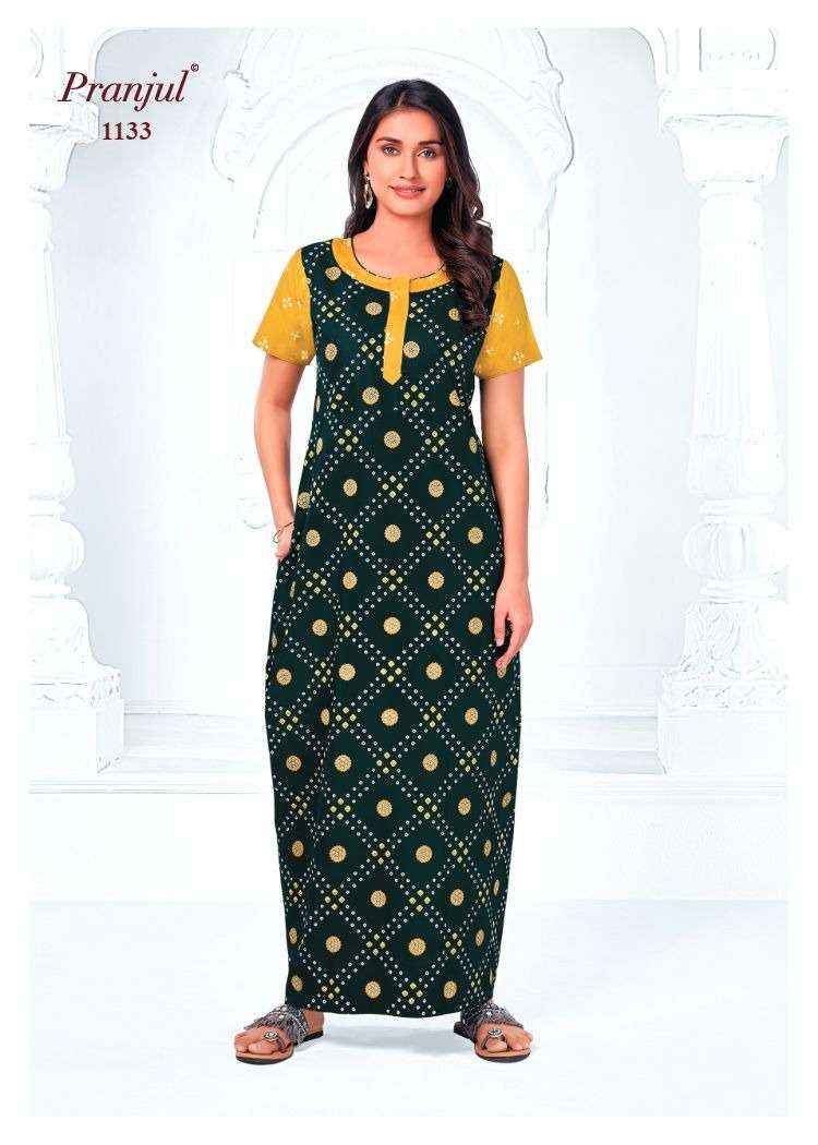 Pranjul Pragati Vol 11 Pure Cotton Nighty Wholesale Price ( 30 Pcs Catalogue )