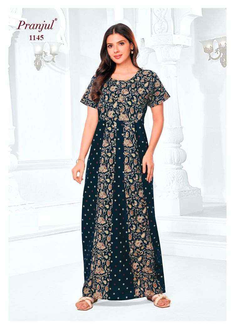 Pranjul Pragati Vol 11 Pure Cotton Nighty Wholesale Price ( 30 Pcs Catalogue )