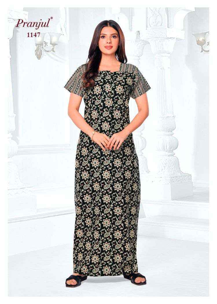 Pranjul Pragati Vol 11 Pure Cotton Nighty Wholesale Price ( 30 Pcs Catalogue )