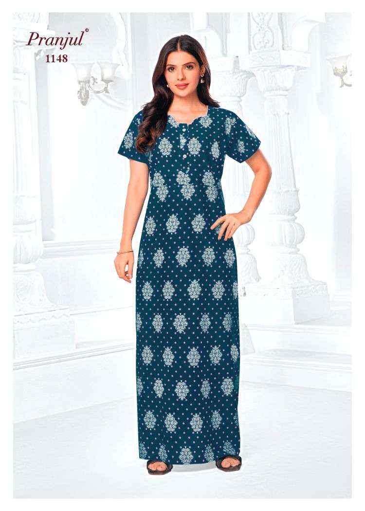 Pranjul Pragati Vol 11 Pure Cotton Nighty Wholesale Price ( 30 Pcs Catalogue )