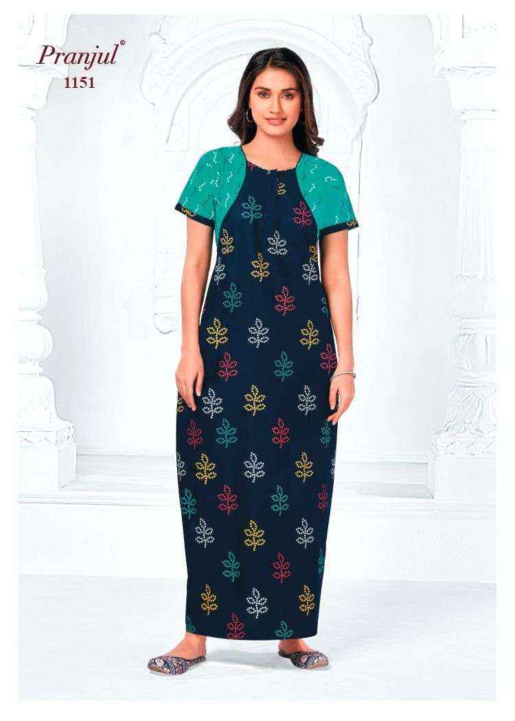 Pranjul Pragati Vol 11 Pure Cotton Nighty Wholesale Price ( 30 Pcs Catalogue )