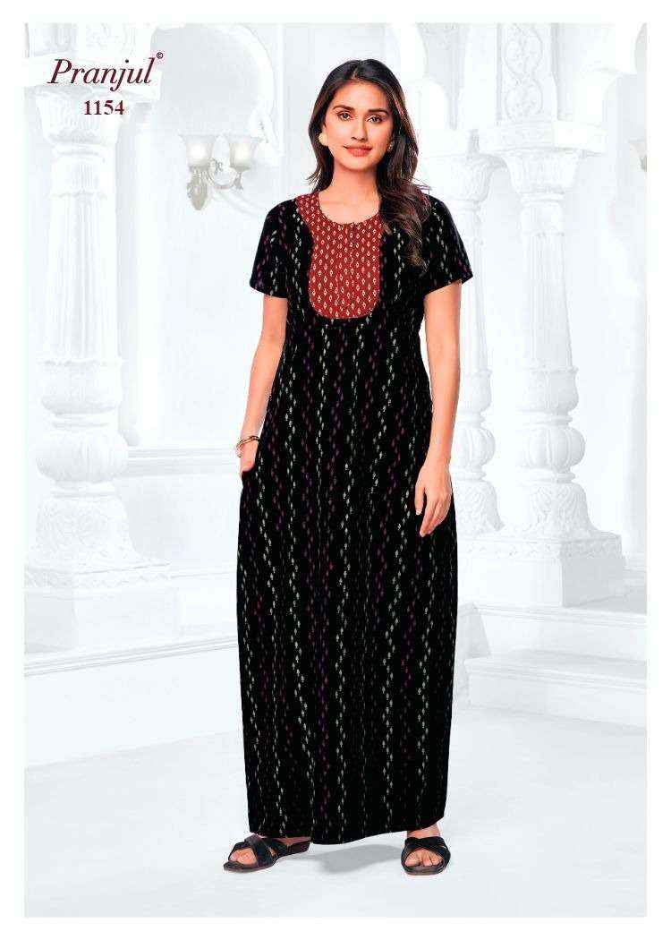 Pranjul Pragati Vol 11 Pure Cotton Nighty Wholesale Price ( 30 Pcs Catalogue )