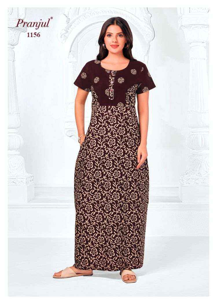 Pranjul Pragati Vol 11 Pure Cotton Nighty Wholesale Price ( 30 Pcs Catalogue )