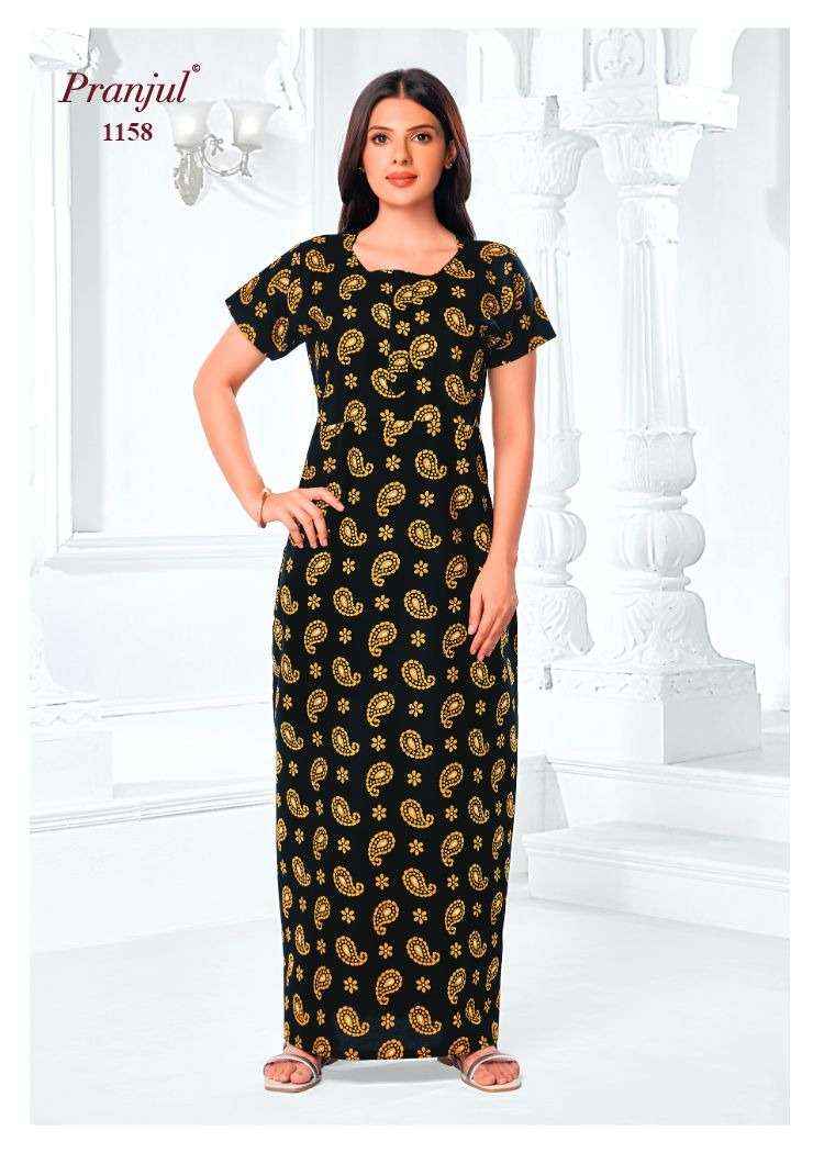 Pranjul Pragati Vol 11 Pure Cotton Nighty Wholesale Price ( 30 Pcs Catalogue )