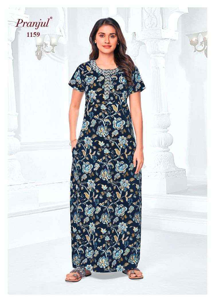 Pranjul Pragati Vol 11 Pure Cotton Nighty Wholesale Price ( 30 Pcs Catalogue )