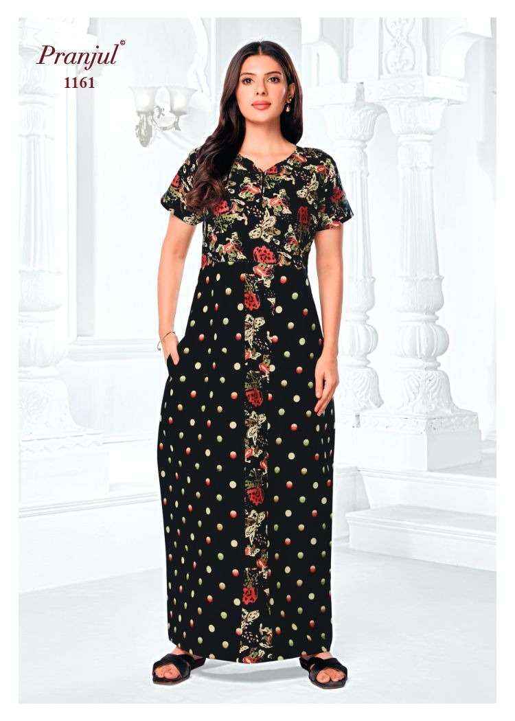 Pranjul Pragati Vol 11 Pure Cotton Nighty Wholesale Price ( 30 Pcs Catalogue )