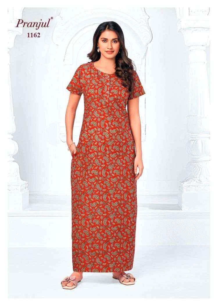 Pranjul Pragati Vol 11 Pure Cotton Nighty Wholesale Price ( 30 Pcs Catalogue )