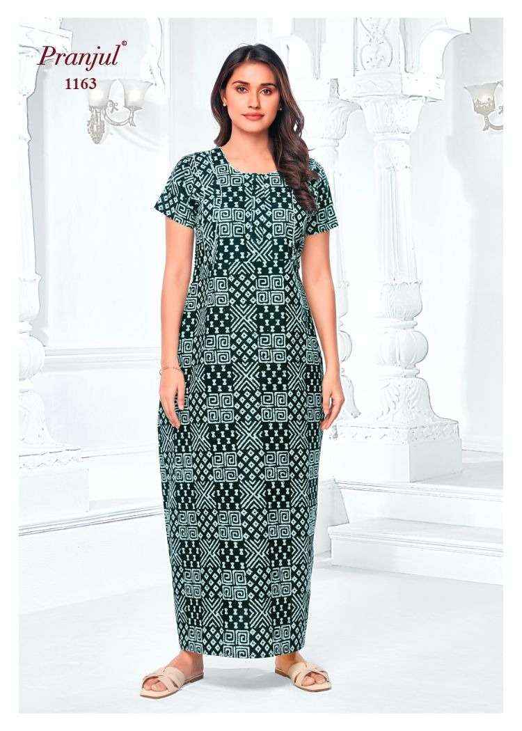 Pranjul Pragati Vol 11 Pure Cotton Nighty Wholesale Price ( 30 Pcs Catalogue )