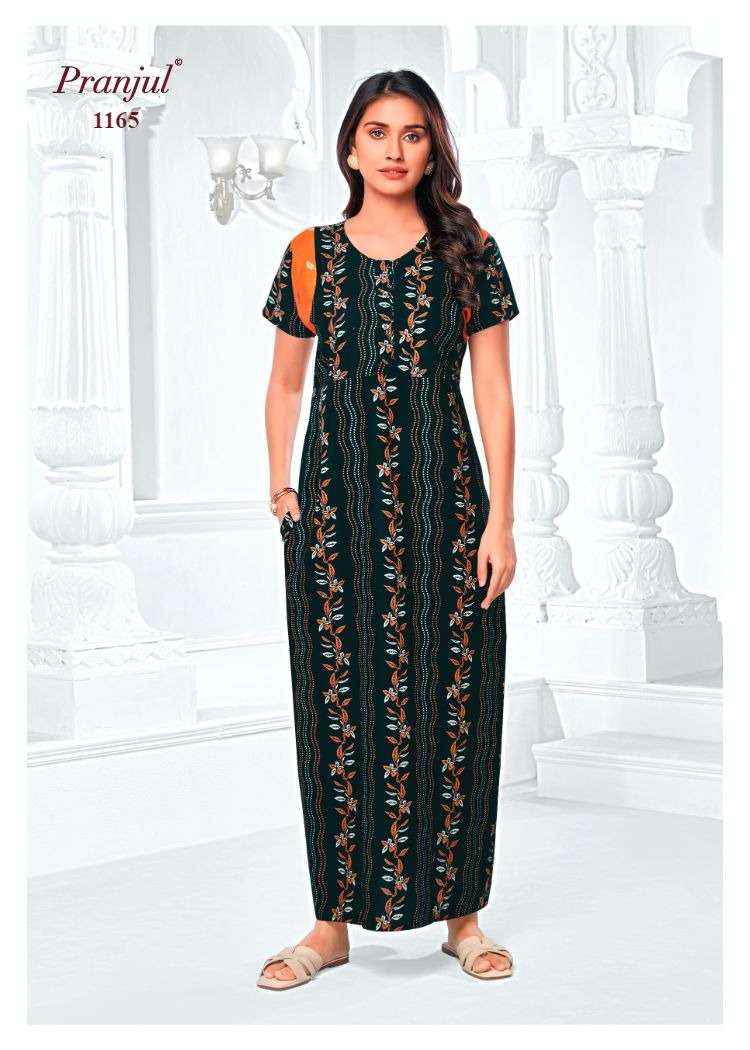 Pranjul Pragati Vol 11 Pure Cotton Nighty Wholesale Price ( 30 Pcs Catalogue )