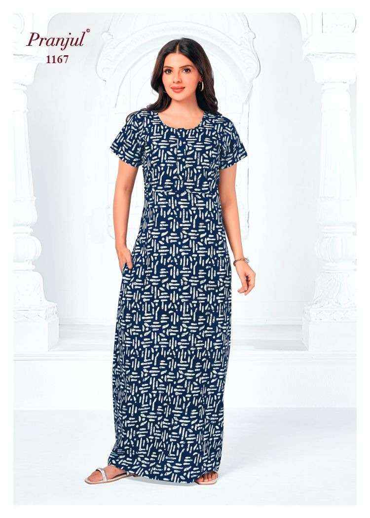 Pranjul Pragati Vol 11 Pure Cotton Nighty Wholesale Price ( 30 Pcs Catalogue )