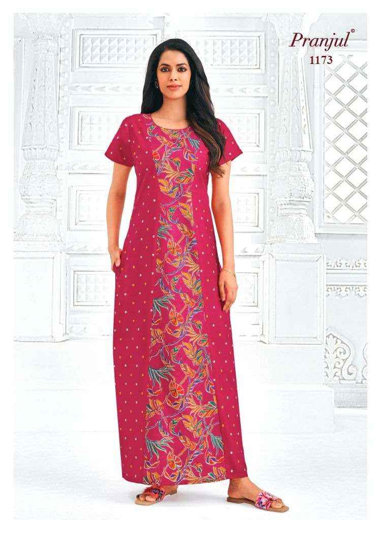 Pranjul Pragati Vol 11 Pure Cotton Nighty Wholesale Price ( 30 Pcs Catalogue )