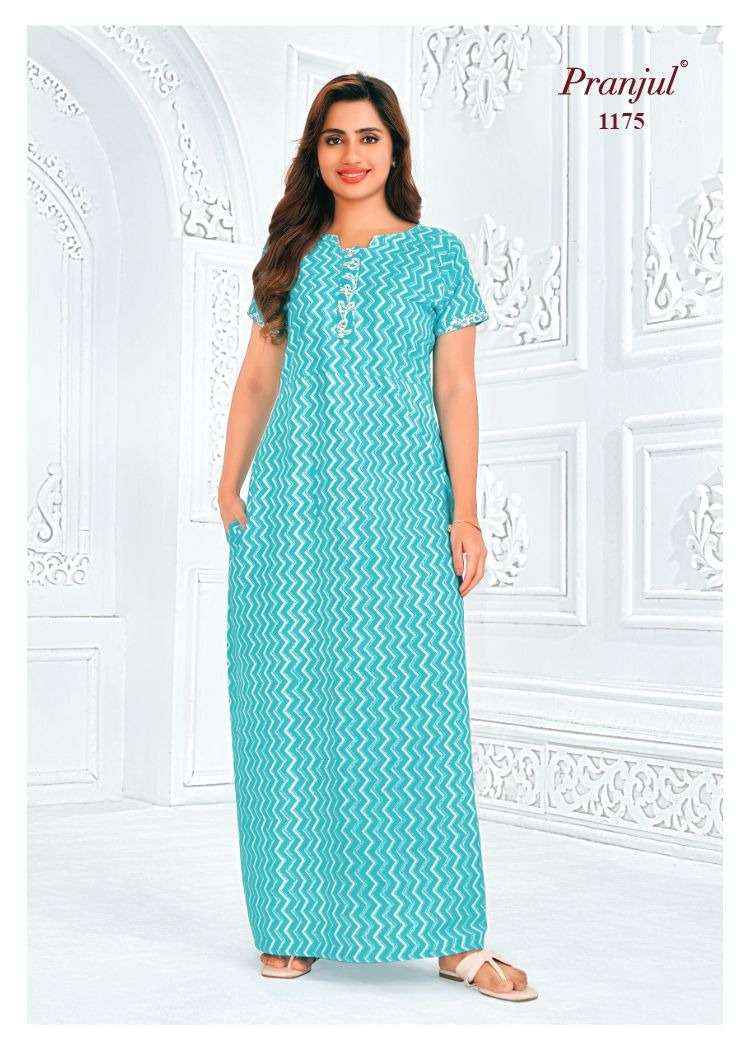 Pranjul Pragati Vol 11 Pure Cotton Nighty Wholesale Price ( 30 Pcs Catalogue )