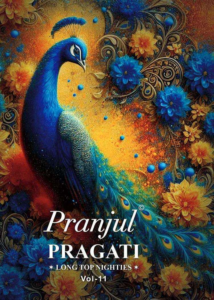 Pranjul Pragati Vol 11 Pure Cotton Nighty Wholesale Price ( 30 Pcs Catalogue )
