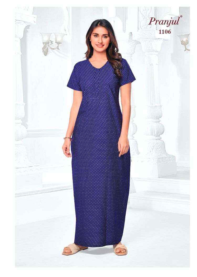 Pranjul Pragati Vol 11 Pure Cotton Nighty Wholesale Price ( 30 Pcs Catalogue )