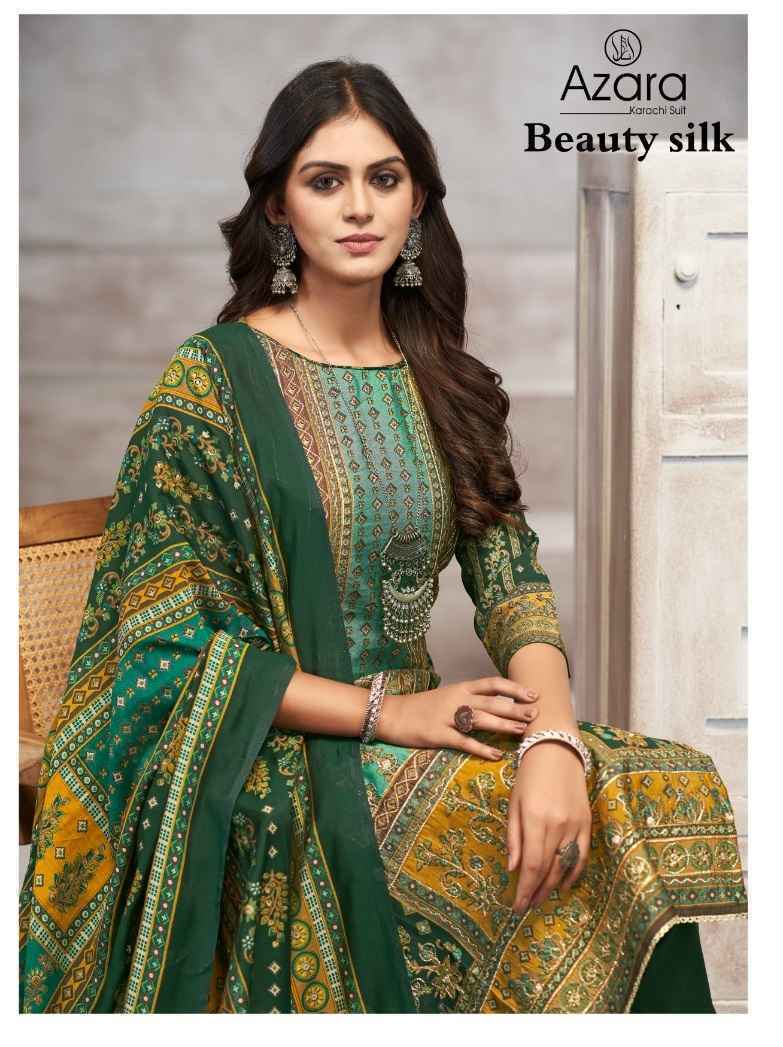 Radhika Fashion Azara Beauty Silk Musline Suits Wholesale Price (4 pcs Catalogue)