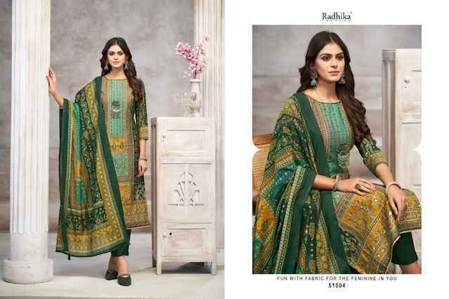 Radhika Fashion Azara Beauty Silk Musline Suits Wholesale Price (4 pcs Catalogue)