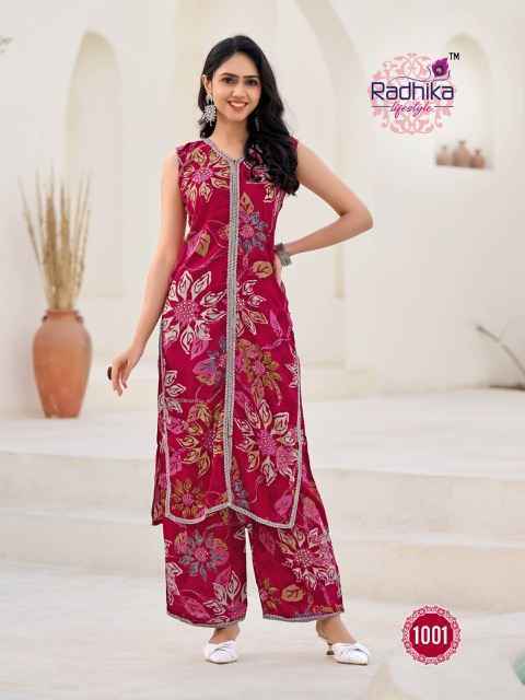 Radhika Lifestyle Evergreen Vol-1 Rayon Kurti With Plazzo (8 pcs Catalogue)