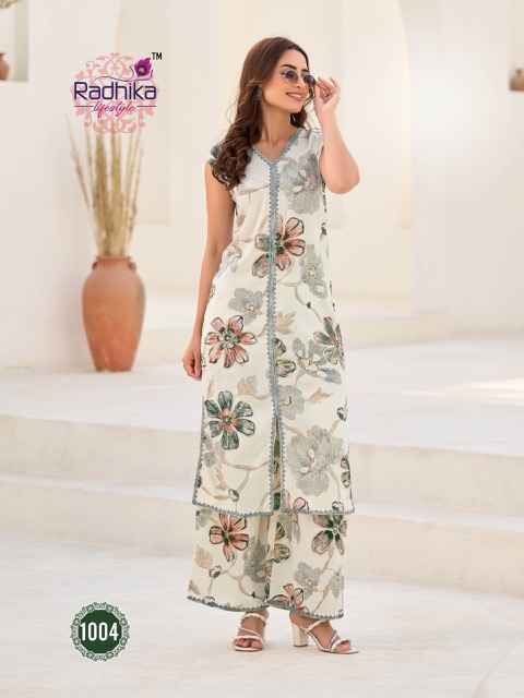 Radhika Lifestyle Evergreen Vol-1 Rayon Kurti With Plazzo (8 pcs Catalogue)