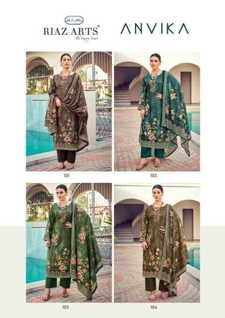 Riaz Arts Anvika Cotton Salwar Kameez Wholesale Price   (4 pcs Catalogue)