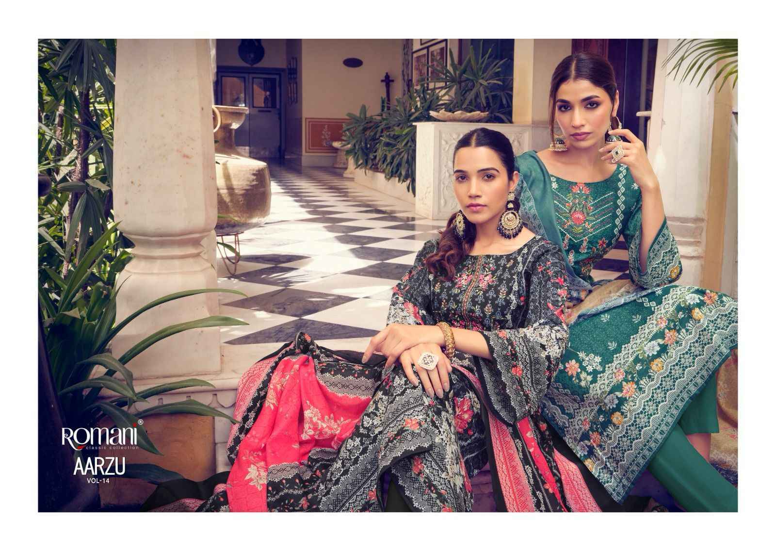 Romani Aarzu Vol 14 Cotton Dress Material ( 8 pcs Catalogue )