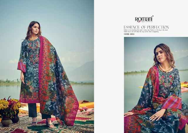 Romani Aarzu Vol-15 Cotton Pakistani Suits Surat Wholesaler (8 pcs Catalogue)